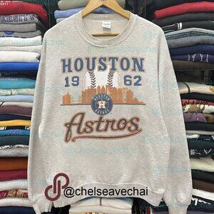 Vintage 90s Styled Houston Astros Baseball Houston Astros 1962 Shirt Tee